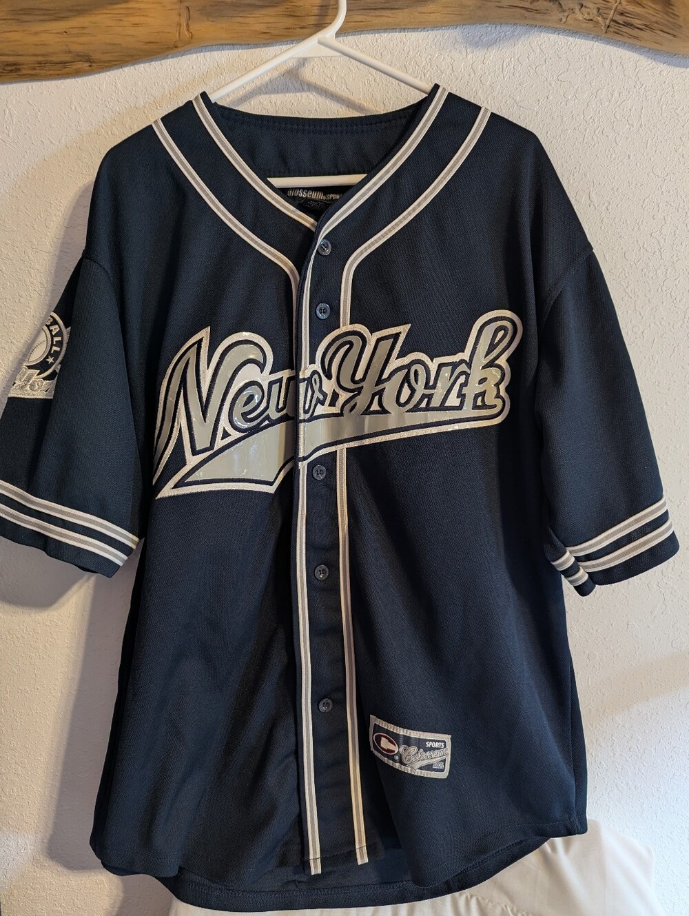 Men's Colosseum New York Baseball Jersey Size Large BNWOT